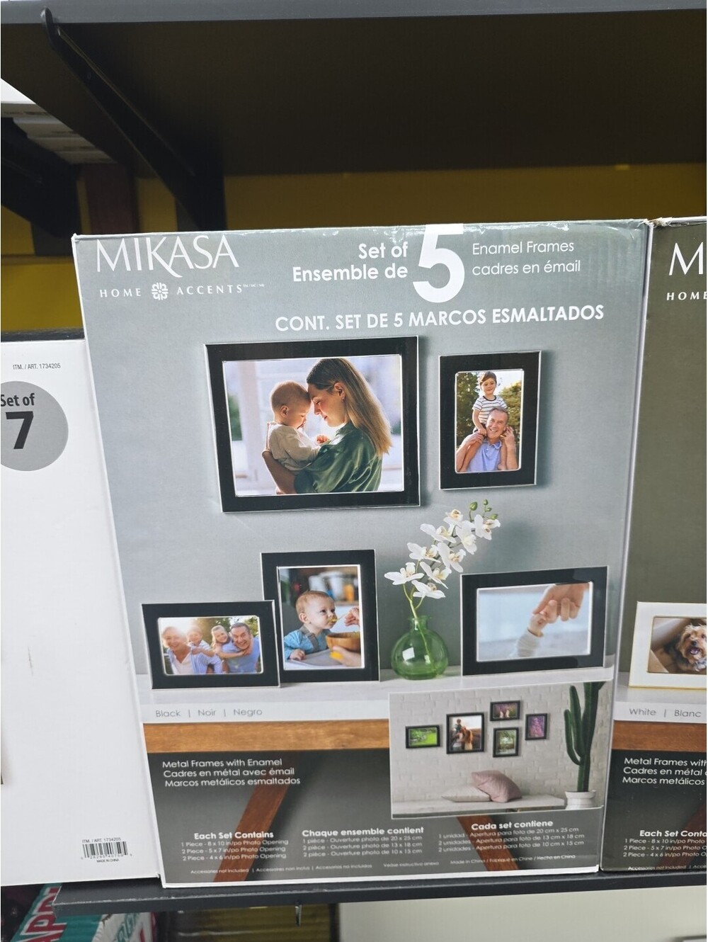 Mikasa Home Accents Set Of 5 Enamel Frames
